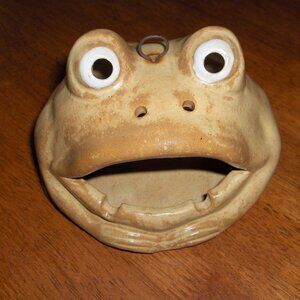 Toad Ashtray, Approximate 4" high,